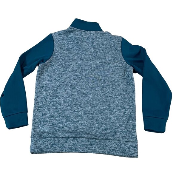 Under Armour Mens Loose Fit 1/4 Zip Pullover Sweatshirt Blue & Gray Size Small - Picture 5 of 5